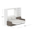 Wall Bed with Extended Sofa