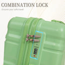 HIFINE Tourist 3-Piece Spinner Wheel Luggage Set in Green