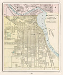 Vintage Map of Kansas City, Kansas 1901
