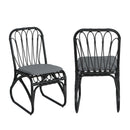 Outdoor Wicker Dining Chairs With Washable Cushions (Set of 2) by HouseOfZazla
