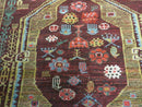 4' X 6' Antique Handmade Caucasian Shirvan Russian Armenian Wool Rug Colorful