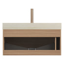 NYAH 36'' Bathroom Vanity & Sink - Floating Ultra-Slim Grille Design by HouseOfZazla