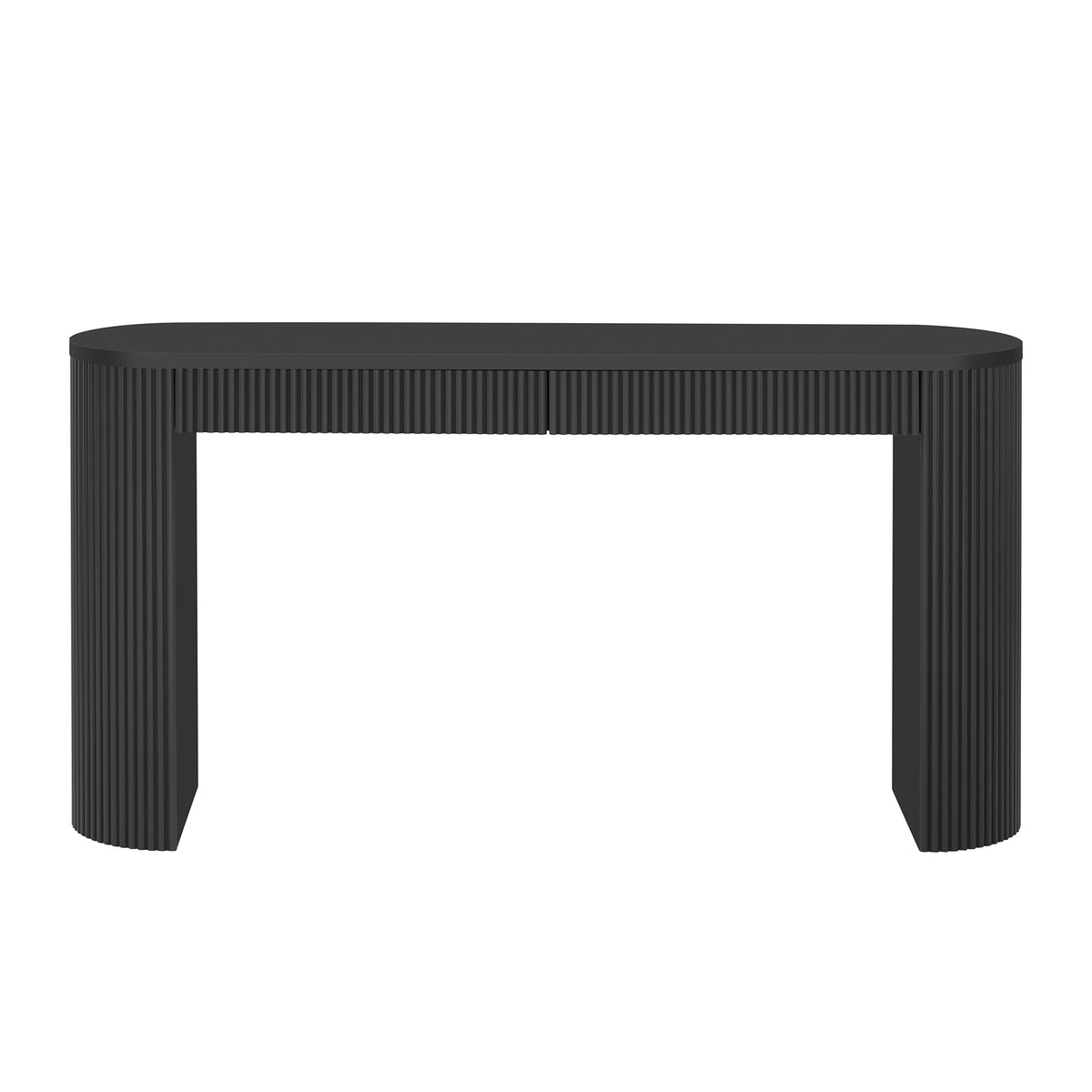 U_STYLE 58.3" Entryway Table with Large Top and Dual Drawers, photo 4 of 9