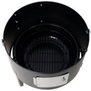 Heavy Duty Round Bbq Grill 17" Steel Charcoal Smoker For Outdoor Cooking - Black by HouseOfZazla