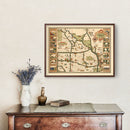 Vintage Map of Kansas City, Missouri 1930