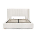 Functional Vertical Striped Bed With Gas Lift Storage by HouseOfZazla