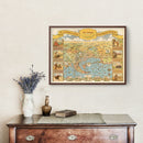 Vintage Map of San Diego, California 1935