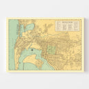 Vintage Map of San Diego, California 1935