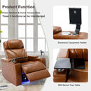 Power Motion Recliner Electric Power Recliner With USB Charging Port, Hidden Arm Storage, Convenient Cup Holder And tooth Speaker by Unique Piece Furniture
