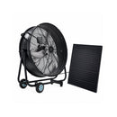 30" Wheeled Solar Fan with 140W Adjustable Monocrystalline Solar Panel by HouseOfZazla