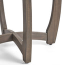 Hermosa Rustic Circular Bistro Table - Gray by HouseOfZazla