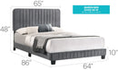 Channel Tufted Bed by Unique Piece Furniture