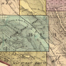Vintage Map of Santa Clara County, California 1876
