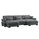 Super Comfort Oversized Modular Sectional Sofa With Movable Ottoman by HouseOfZazla