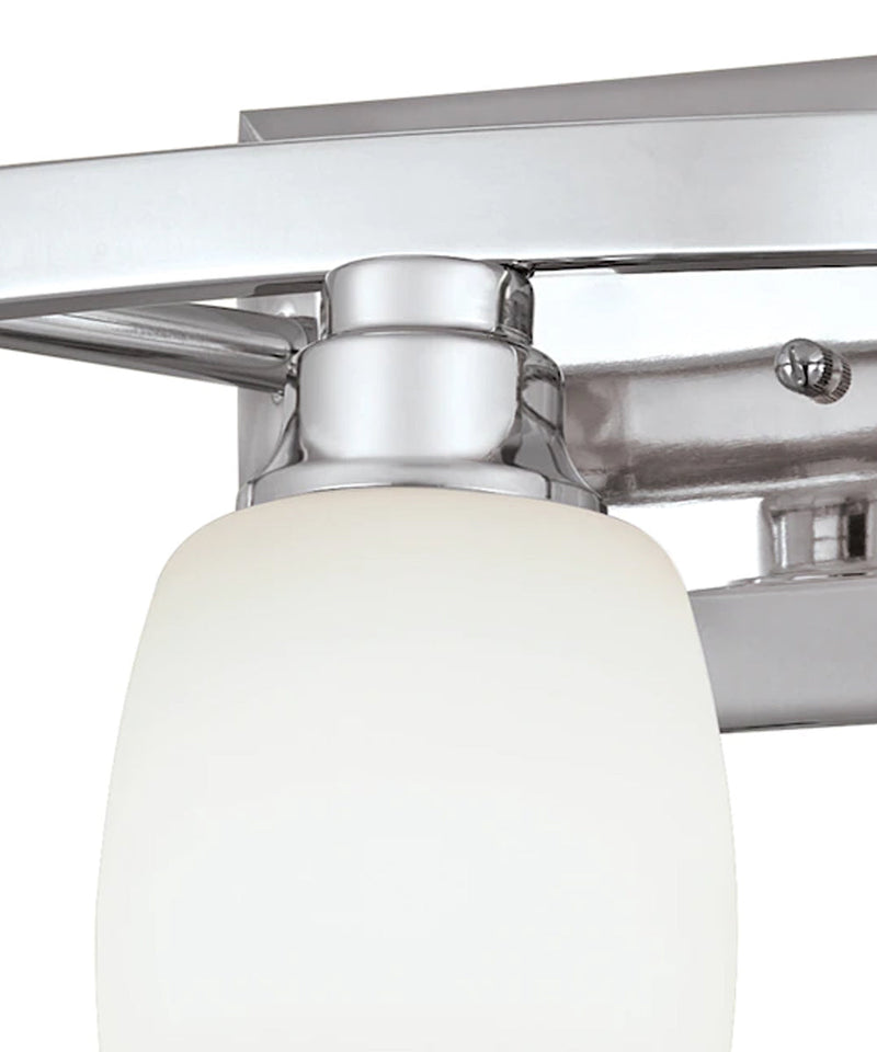 Allen + Roth 21"W 3-Light Bath Vanity Light Fixture by Kichler Chrome Finish