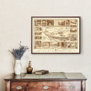 Vintage Map of Palo Alto, California 1925