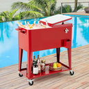 Portable Patio Cooler with Bottom Storage Shelf and Bottle Opener by LJGDeals