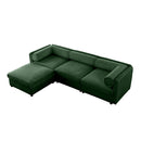 Contemporary Elegant Sofa With Storage And Ottoman by HouseOfZazla