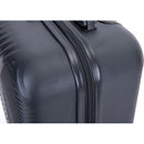 2Piece Luggage Sets ABS Lightweight Suitcase, Spinner Wheels, (20/14) BLACK