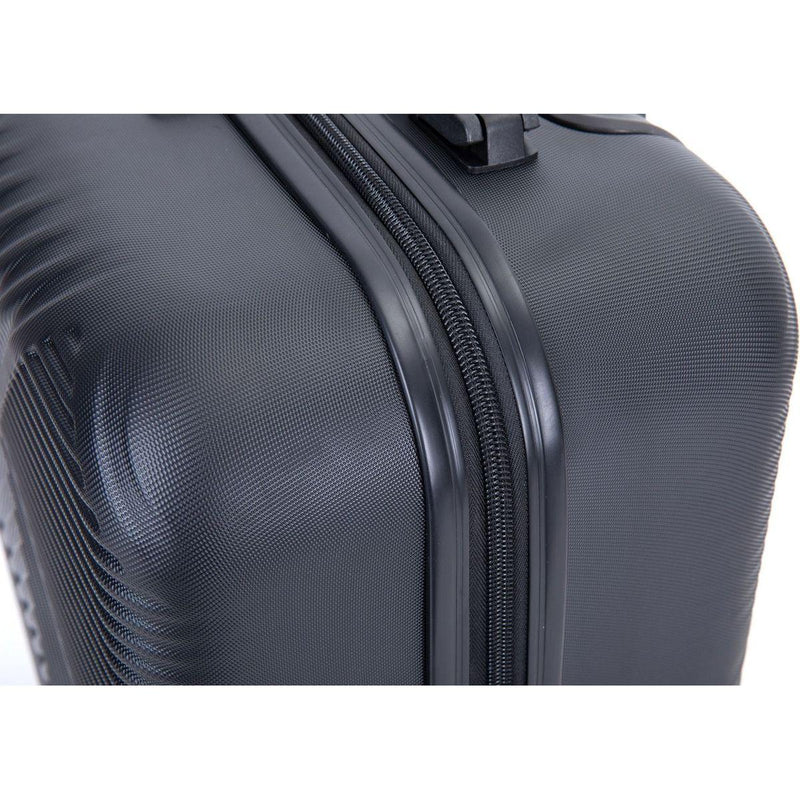 2Piece Luggage Sets ABS Lightweight Suitcase, Spinner Wheels, (20/14) BLACK