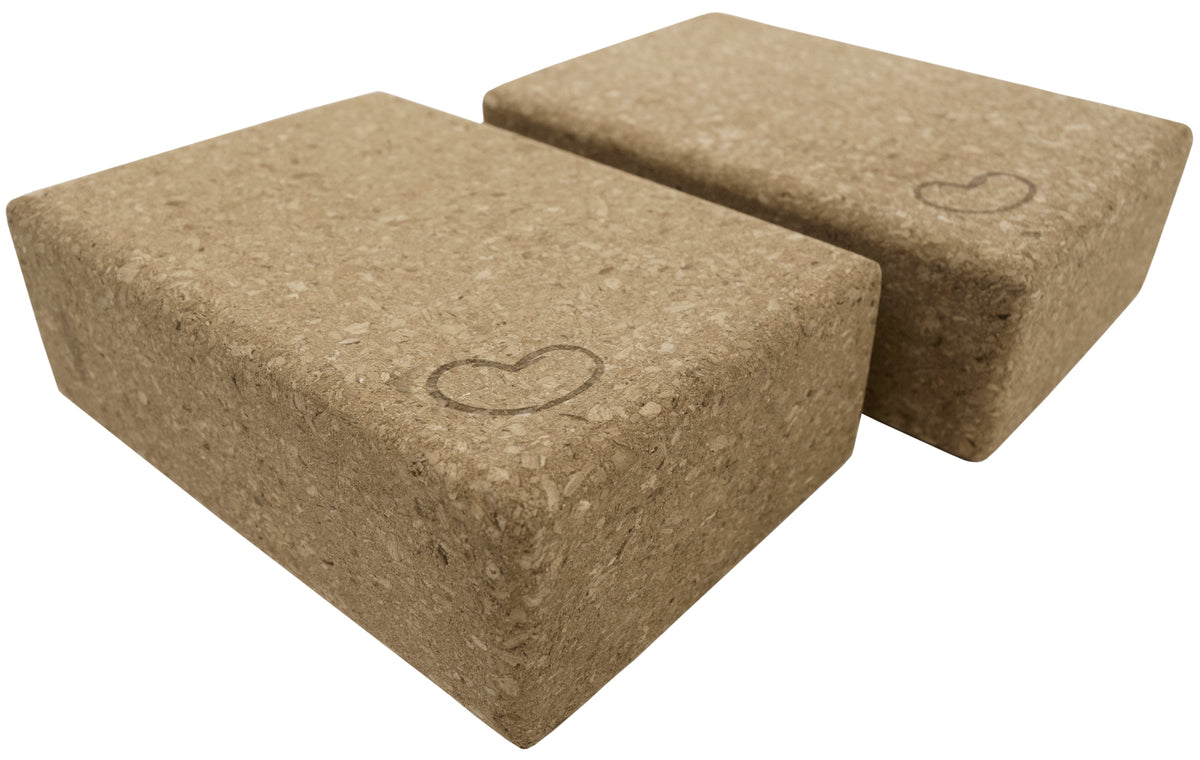 Cork Yoga Block or set - Earth Friendly sturdy cork wood, beveled edges easy grip, photo 6 of 7
