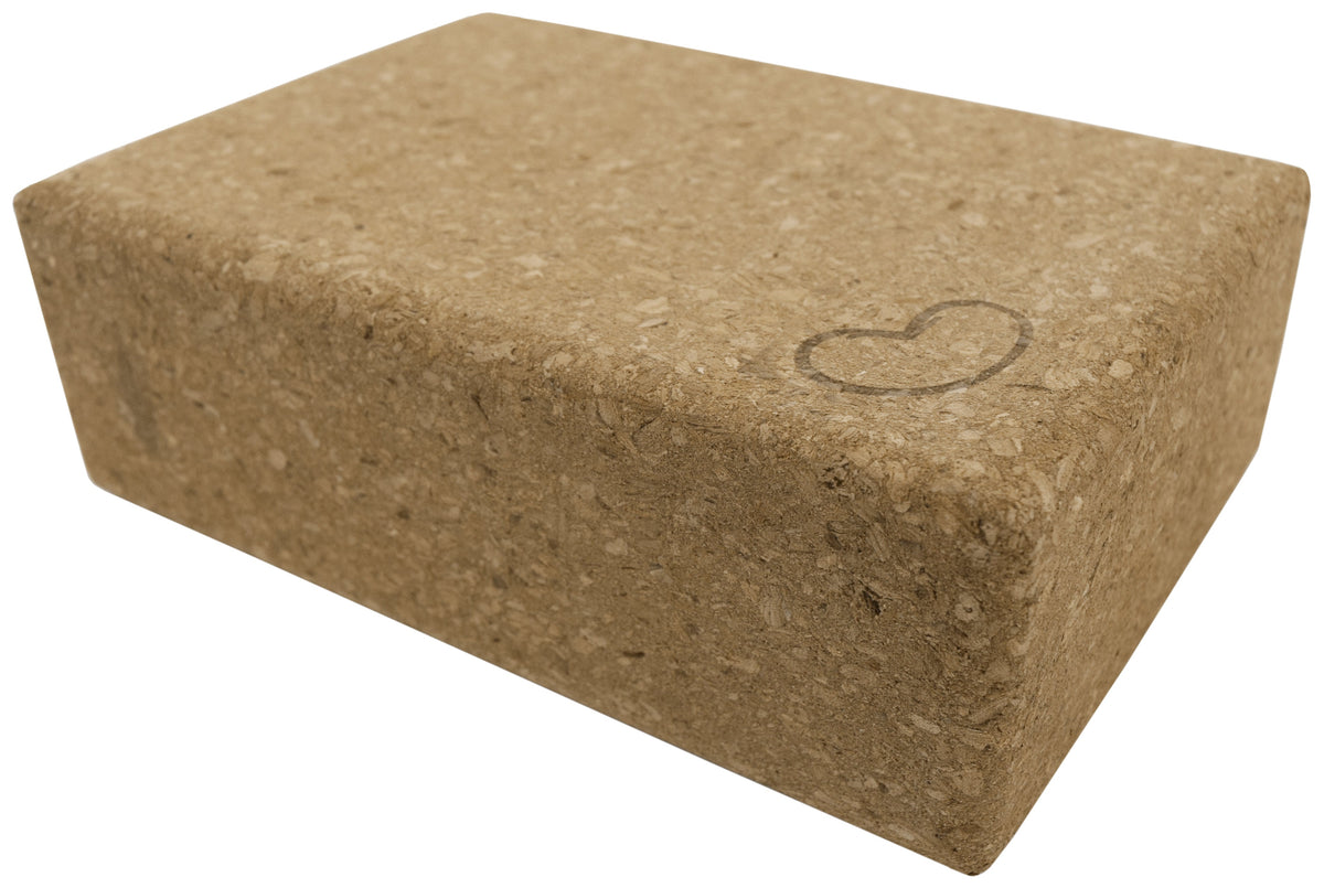 Cork Yoga Block or set - Earth Friendly sturdy cork wood, beveled edges easy grip, photo 5 of 7
