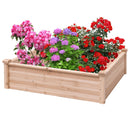 Wooden Square Garden Vegetable Flower Bed by LJGDeals