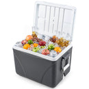 43 Quart Portable Hard Cooler with Cup Holders - Black by LJGDeals