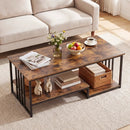 43.5" Coffee Table 2-Tier with Open Storage Shelf by LJGDeals