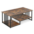 43.5" Coffee Table 2-Tier with Open Storage Shelf by LJGDeals