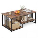 43.5" Coffee Table 2-Tier with Open Storage Shelf by LJGDeals