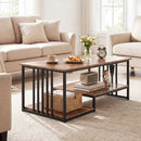 43.5" Coffee Table 2-Tier with Open Storage Shelf by LJGDeals