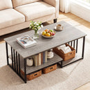 43.5" Coffee Table 2-Tier with Open Storage Shelf by LJGDeals