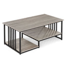 43.5" Coffee Table 2-Tier with Open Storage Shelf by DirectDeals