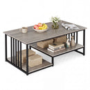 43.5" Coffee Table 2-Tier with Open Storage Shelf by DirectDeals