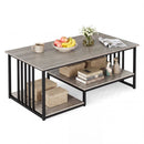 43.5" Coffee Table 2-Tier with Open Storage Shelf by LJGDeals