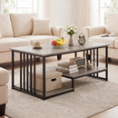 43.5" Coffee Table 2-Tier with Open Storage Shelf by LJGDeals