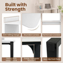 43.5" Computer Desk with Charging Station and Ergonomic Monitor Stand-White by LJGDeals