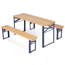 43.5 Inch Folding Kids Picnic Table & Bench Set No Assembly Wooden Toddler Table by LJGDeals