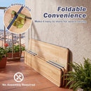43.5 Inch Folding Kids Picnic Table & Bench Set No Assembly Wooden Toddler Table by LJGDeals