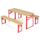 43.5 Inch Folding Kids Picnic Table & Bench Set No Assembly Wooden Toddler Table by LJGDeals