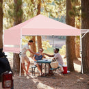 17 Feet x 10 Feet Foldable Pop Up Canopy with Adjustable Instant Sun Shelter by LJGDeals