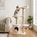 Cat Tree 43" with Condo, Perches & Scratching Posts by DirectDeals