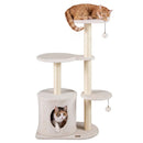Cat Tree 43" with Condo, Perches & Scratching Posts by DirectDeals