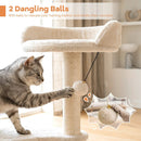 Cat Tree 43" with Condo, Perches & Scratching Posts by DirectDeals
