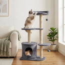 Cat Tree 43" with Condo, Perches & Scratching Posts by DirectDeals