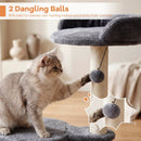 Cat Tree 43" with Condo, Perches & Scratching Posts by DirectDeals