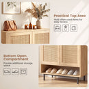 6-Tier Tall Shoe Cabinet with Double Doors - 43 Inch by DirectDeals