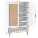 6-Tier Tall Shoe Cabinet with Double Doors - 43 Inch by DirectDeals