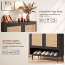 6-Tier Tall Shoe Cabinet with Double Doors - 43 Inch by DirectDeals